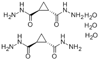 CYCLOPROPANE-1,2-DICARBOHYDRAZIDE 1.5 HYDRATE 结构式