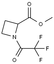 2-Azetidinecarboxylic acid, 1-(trifluoroacetyl)-, methyl ester (9CI) 结构式