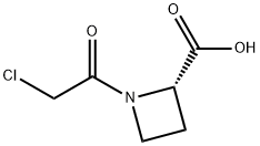 2-Azetidinecarboxylic acid, 1-(chloroacetyl)-, (2S)- (9CI) 结构式