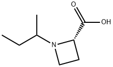 2-Azetidinecarboxylicacid,1-(1-methylpropyl)-,(2S)-(9CI) 结构式
