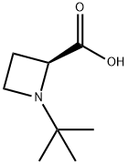(2S)-1-叔丁基-2-氮杂环丁烷羧酸 结构式