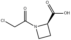 2-Azetidinecarboxylic acid, 1-(chloroacetyl)-, (2R)- (9CI) 结构式