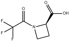2-Azetidinecarboxylic acid, 1-(trifluoroacetyl)-, (2R)- (9CI) 结构式
