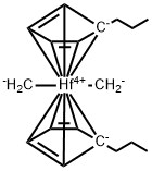 二甲基双(丙基环戊二烯基)铪 结构式