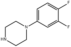 1-(3,4-二氟苯基)哌嗪 结构式