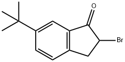 2-BROMO-2,3-DIHYDRO-6-(1,1-DIMETHYLETHYL)-1H-INDEN-1-ONE 结构式