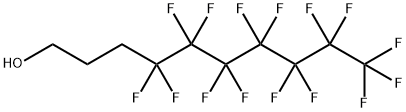 4,4,5,5,6,6,7,7,8,8,9,9,10,10,10-十五氟癸烷-1-醇 结构式
