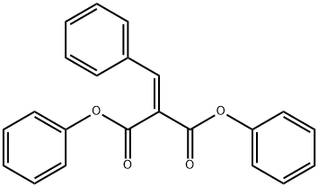 Benzylidenemalonic acid diphenyl ester 结构式