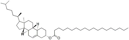 [(3S,8S,9S,10R,13R,14S)-10,13-dimethyl-17-[(2R)-6-methylheptan-2-yl]-2,3,4,7,8,9,11,12,14,15,16,17-dodecahydro-1H-cyclopenta[a]phenanthren-3-yl] nonadecanoate 结构式