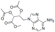 (2R,3R)-4-(6-Amino-9H-purin-9-yl)-2,3-bis(acetyloxy)butanoic acid methyl ester 结构式