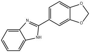 2-(苯并[D][1,3]二氧戊环-5-基)-1H-苯并[D]咪唑 结构式