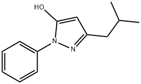 2,4-DIHYDRO-5-(2-METHYLPROPYL)-2-PHENYL-3H-PYRAZOL-3-ONE 结构式