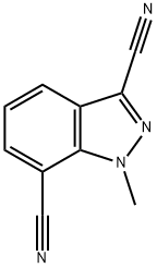 3,7-二氰基-1-甲基-1H-吲唑 结构式