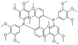 (S)-(-)-2,2'-双[二(3,4,5-三甲氧基苯基)膦基]-6,6'-二甲氧基-1,1'-联苯基 结构式