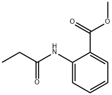2-[(1-氧化丙基)氨基]-苯甲酸甲酯 结构式