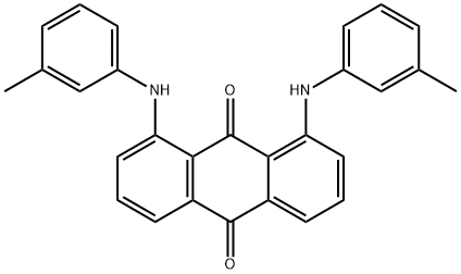 1,8-bis[(3-methylphenyl)amino]anthraquinone 结构式