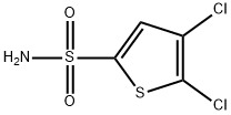 2,3-二氯噻吩-5-磺酰胺 结构式