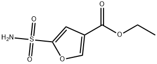 5-Sulfamoyl-furan-3-carboxylic acid ethyl ester 结构式
