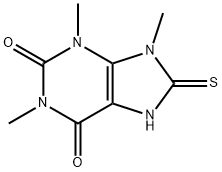 1,3,9-Trimethyl-8-thioxo-8,9-dihydro-7H-purine-2,6(1H,3H)-dione 结构式