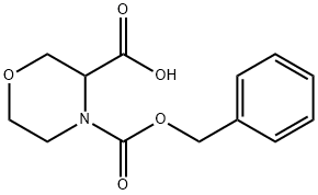 4-((苄氧基)羰基)吗啉-3-羧酸 结构式