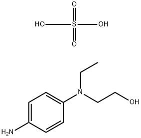 bis[(p-aminophenyl)ethyl(2-hydroxyethyl)ammonium] sulphate  结构式