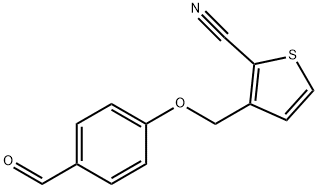 3-[(4-甲酸基苯氧基)甲基]噻吩-2-腈 结构式