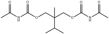 Bis(acetylcarbamic acid)2-isopropyl-2-methyltrimethylene ester 结构式