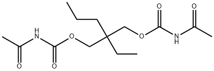 Bis(acetylcarbamic acid)2-ethyl-2-propyltrimethylene ester 结构式