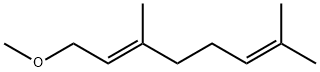 (E)-1-甲氧基-3,7-二甲基-2,6-辛二烯 结构式