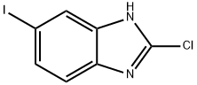 2-氯-6-碘-1H-苯并咪唑 结构式
