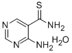 4-AMINOPYRIMIDINE-5-CARBOTHIOAMIDE HYDRATE 结构式