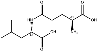 N-L-gamma-谷氨酰-L-亮氨酸 结构式