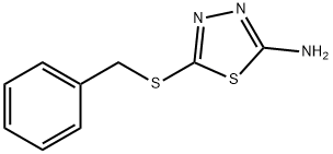 2-苄基硫代-5-氨基-1,3,4-噻二唑 结构式