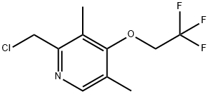 2-Chloromethyl-3,5-dimethyl-4-trifluoroethyl pyridine 结构式