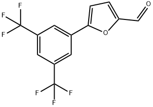 5-(3,5-双(三氟甲基)苯基)呋喃-2-甲醛 结构式