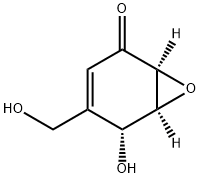 7-Oxabicyclo[4.1.0]hept-3-en-2-one, 5-hydroxy-4-(hydroxymethyl)-, (1S,5R,6S)- (9CI) 结构式