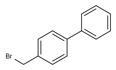 4-溴甲基联苯 结构式