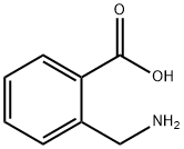 2-(氨甲基)苯甲酸 结构式