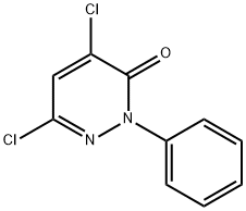 2-Phenyl-4,6-dichloropiridazin-3-(2H)-one 结构式