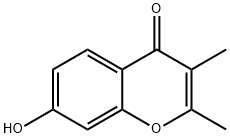 4H-1-Benzopyran-4-one, 7-hydroxy-2,3-dimethyl- 结构式