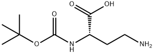 叔丁氧羰基-L-2,4-二氨基丁酸 结构式