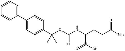 N2-[(1-[1,1'-biphenyl]-4-yl-1-methylethoxy)carbonyl]-L-glutamine 结构式
