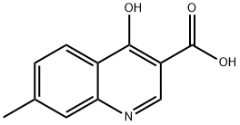 4-羟基-7-甲基喹啉-3-羧酸 结构式