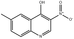 4-HYDROXY-6-METHYL-3-NITROQUINOLINE
 结构式