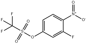 3-Fluoro-4-nitrophenyl trifluoromethanesulphonate 结构式