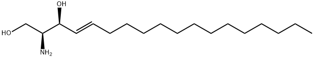(2S,3S,4E)-2-AMINOOCTADEC-4-ENE-1,3-DIOL;L-THREO-SPHINGOSINE (D18:1) 结构式
