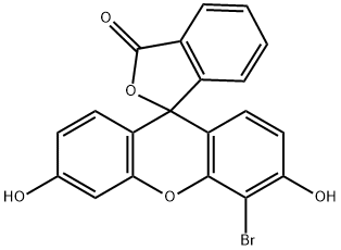 4'-Bromo-3',6'-dihydroxyspiro[isobenzofuran-1(3H),9'-[9H]xanthen]-3-one 结构式