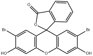 2',7'-dibromo-3',6'-dihydroxyspiro[isobenzofuran-1(3H),9'-[9H]xanthene]-3-one  结构式