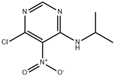 6-氯-N-异丙基-5-硝基嘧啶-4-胺 结构式