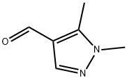 1-甲基-5-甲基吡唑-4-甲醛 结构式